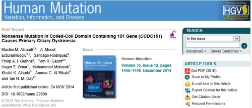 Human mutation mesut erzurumluoglu